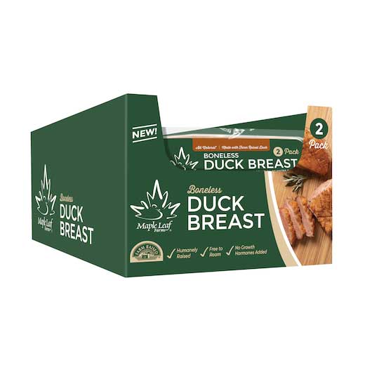 Maple Leaf Farms All Natural Boneless Duck Breast, 2 Count -- 8 Per Case