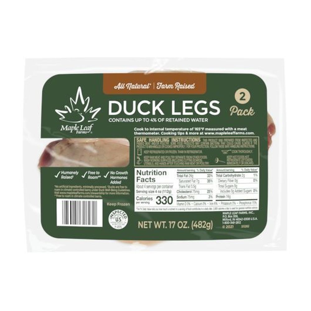 Maple Leaf Farms Duck Legs FoodServiceDirect Maple leaf farms duck legs foodservicedirect