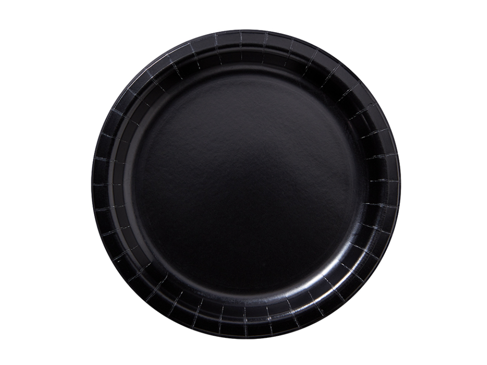 Plato De Papel Redondo Negro Hoffmaster, 9 Pulgadas -- 600 Por Caja