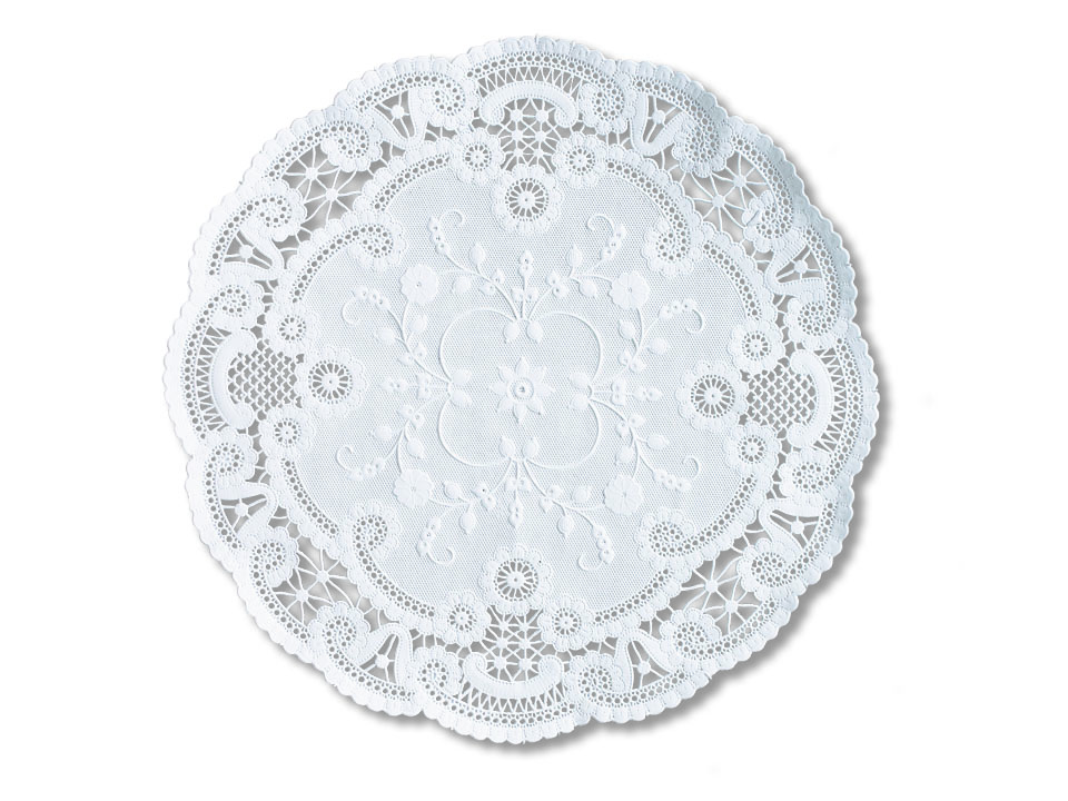 Smith Lee White French Lace Doily, 6 Inch, 1000 Count -- 10 Per Case