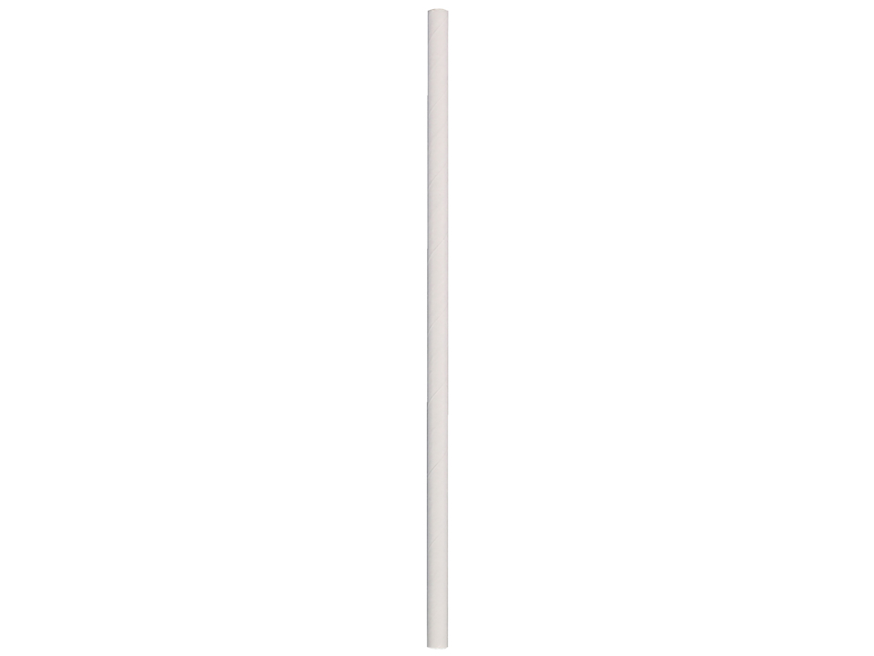 Hoffmaster Cedar Grove Large White Compostable Unwrapped Paper Drinking Straw, 7 3/4 Inch -- 4800 Per Case