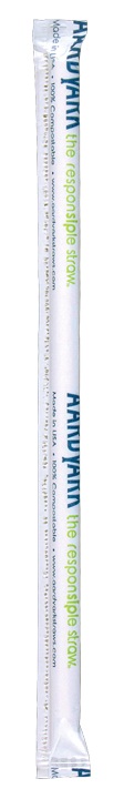 Aardvark White Jumbo Paper Straw, 7.75 Inch -- 2200 Per Case