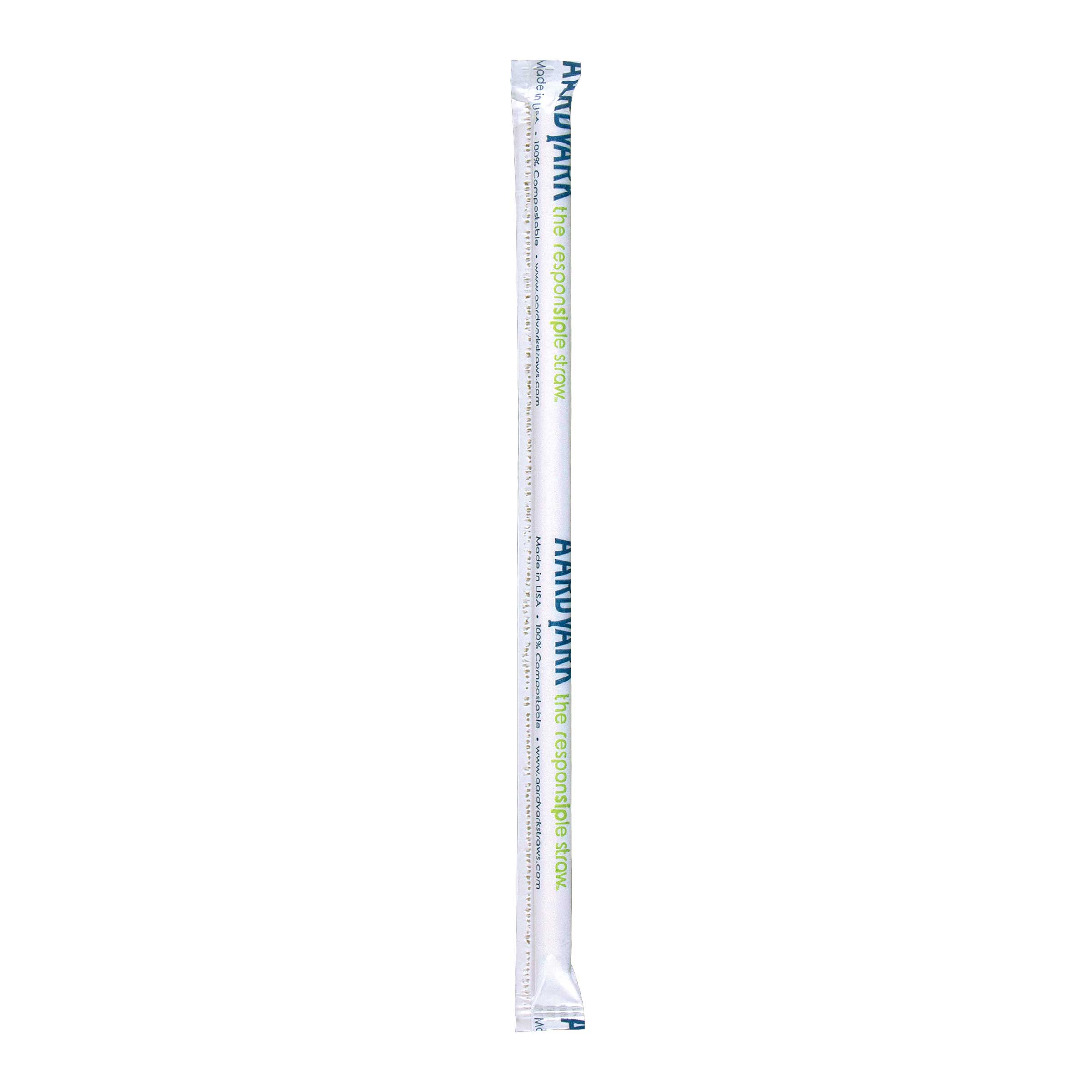 Aardvark White Giant Paper Straw, 10 Inch, 300 Count -- 8 Per Case