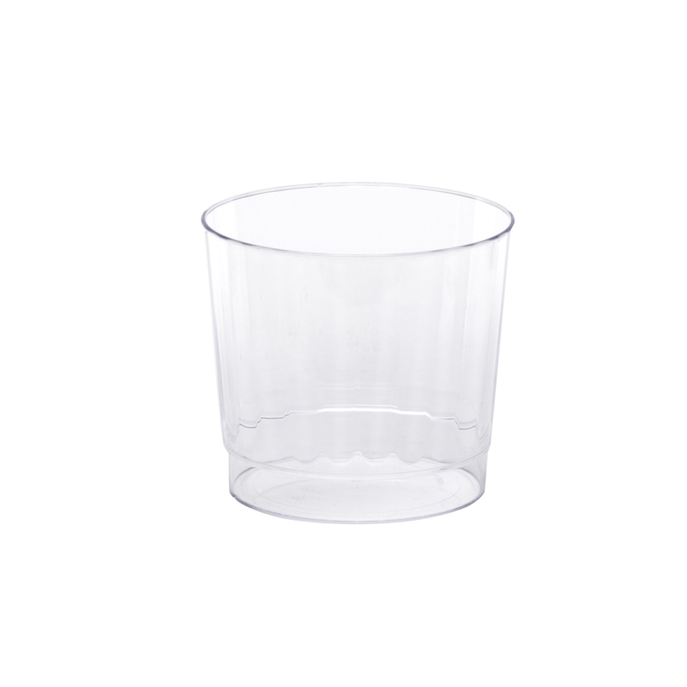 Wna Classicware Clear Polystyrene Rocks Squat Fluted Tumbler, 9.5 Ounce -- 240 Per Case