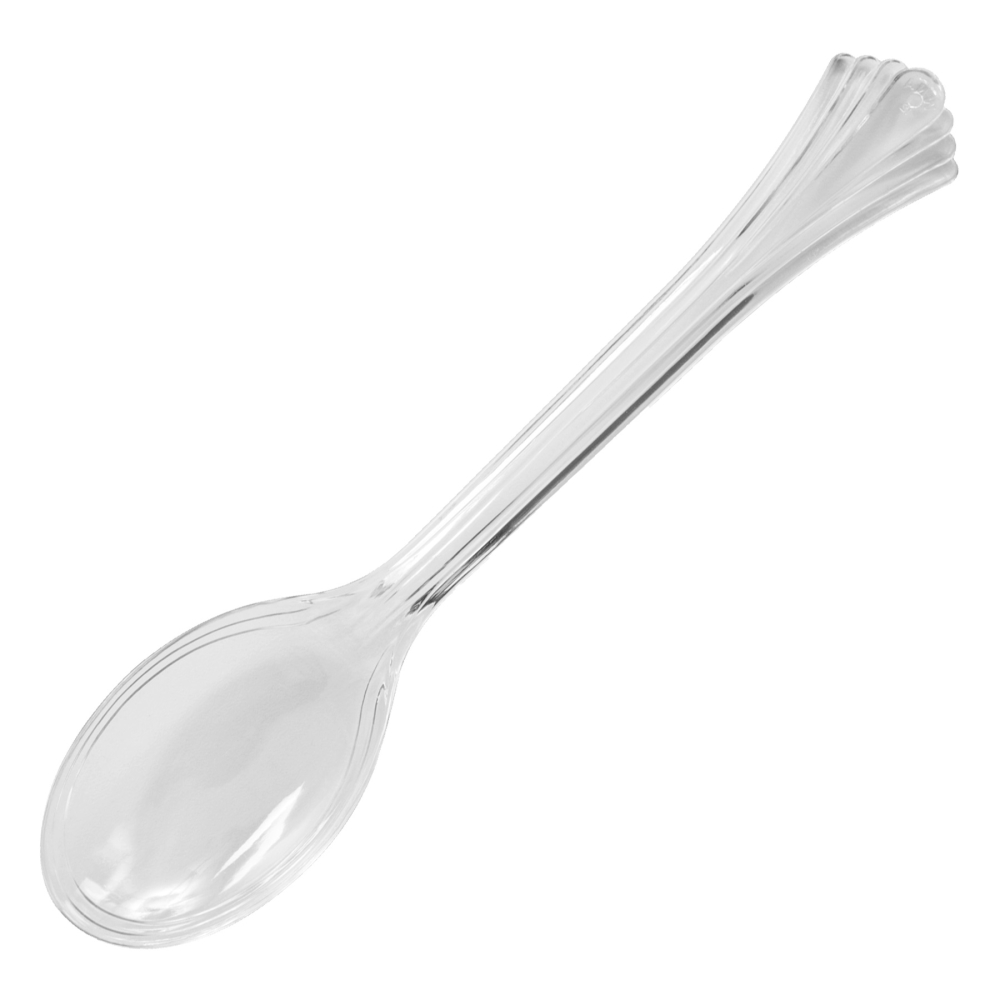 Wna Classicware Clear Polystyrene Serving Spoon, 10 Inch -- 100 Per Case