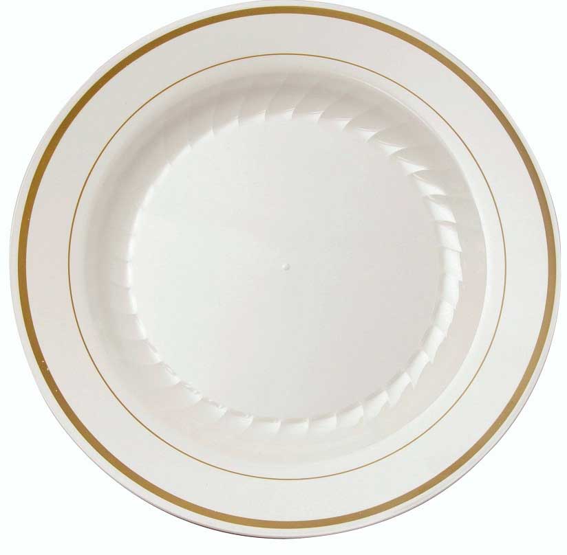 Wna Masterpiece Ivory With Gold Plate, 9 Inch -- 120 Per Case