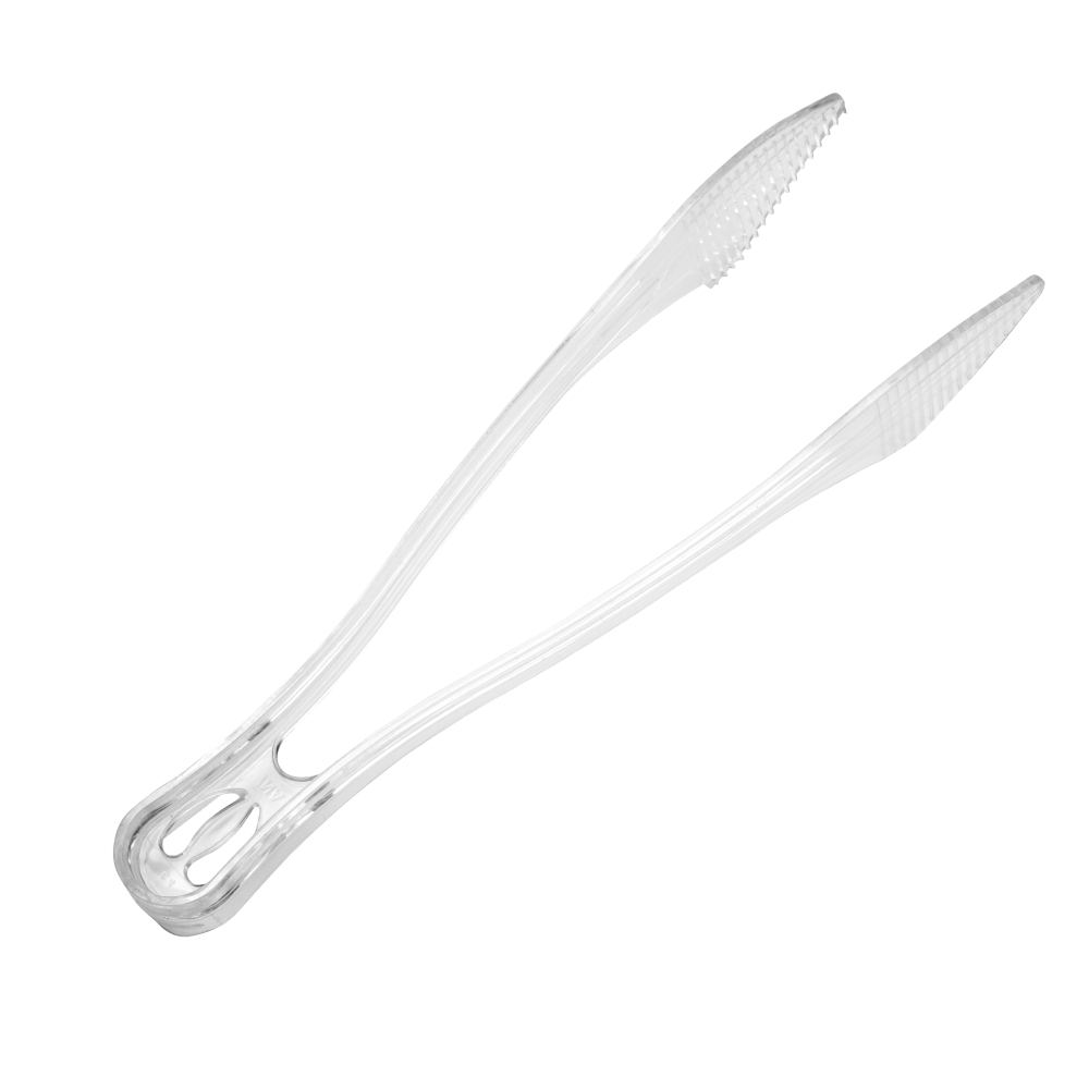 Wna Petites Polystyrene Clear Tong, 6.5 Inch -- 48 Per Case