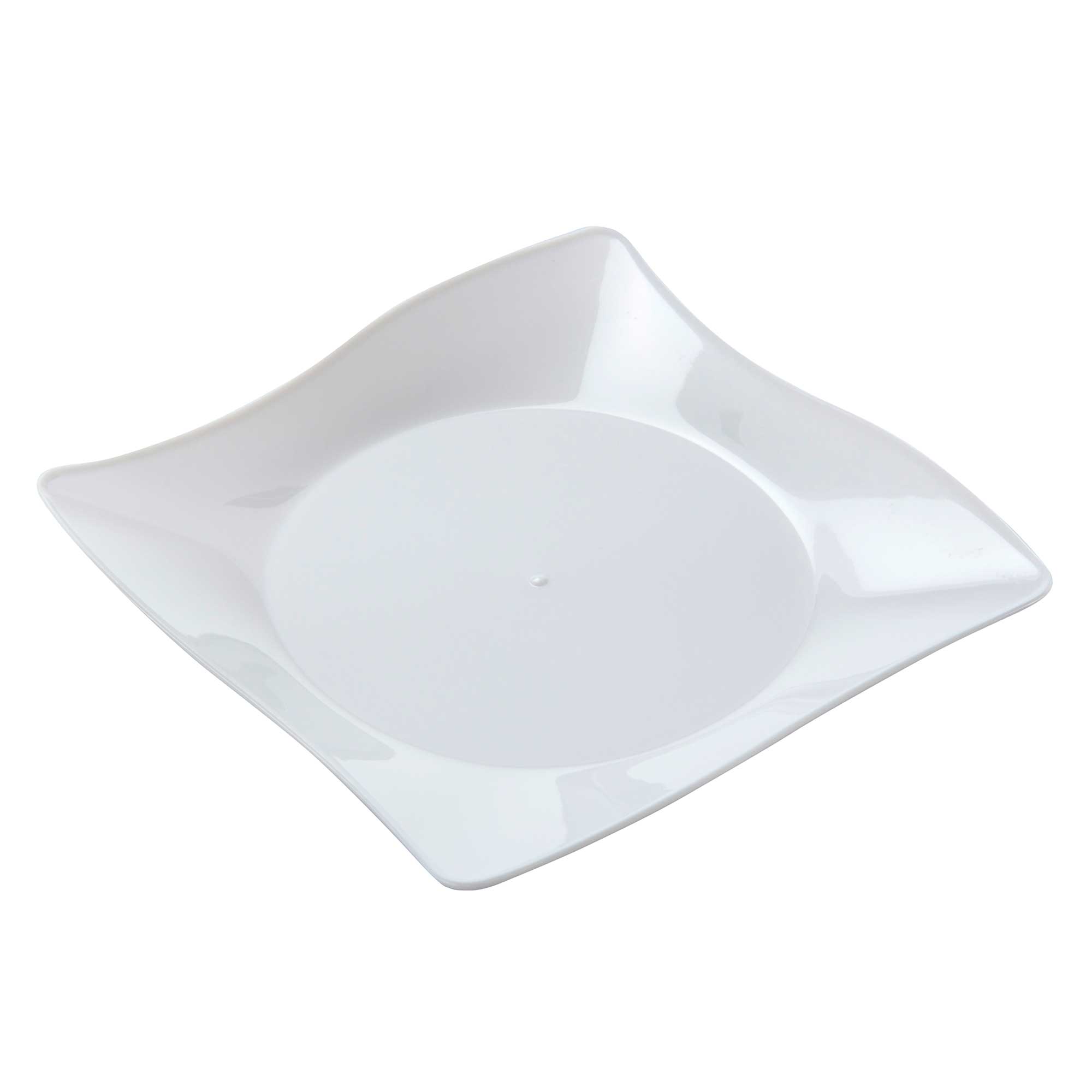 Wna Petites White Square Plate, 4 Inch -- 200 Per Case