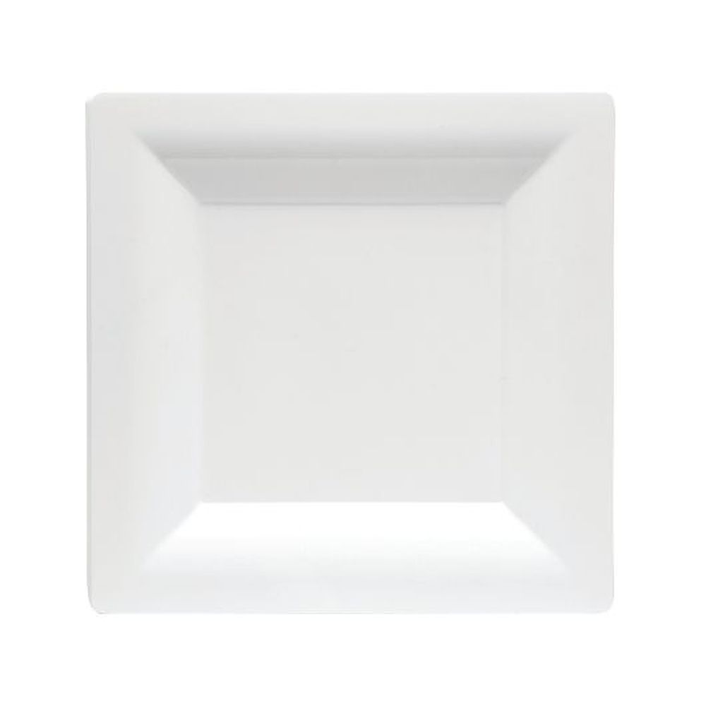 Wna Milan Grand 9.5 Inch White Premium Heavyweight Plastic Plate, 12 Count -- 10 Per Case