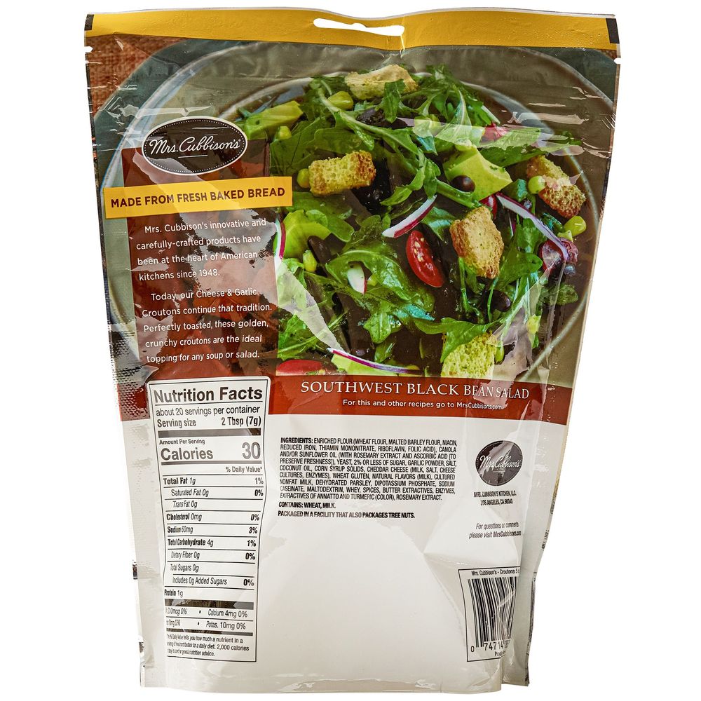 Mrs. Cubbisons Homestyle Cheese Garlic Crouton, 5 Ounce -- 9