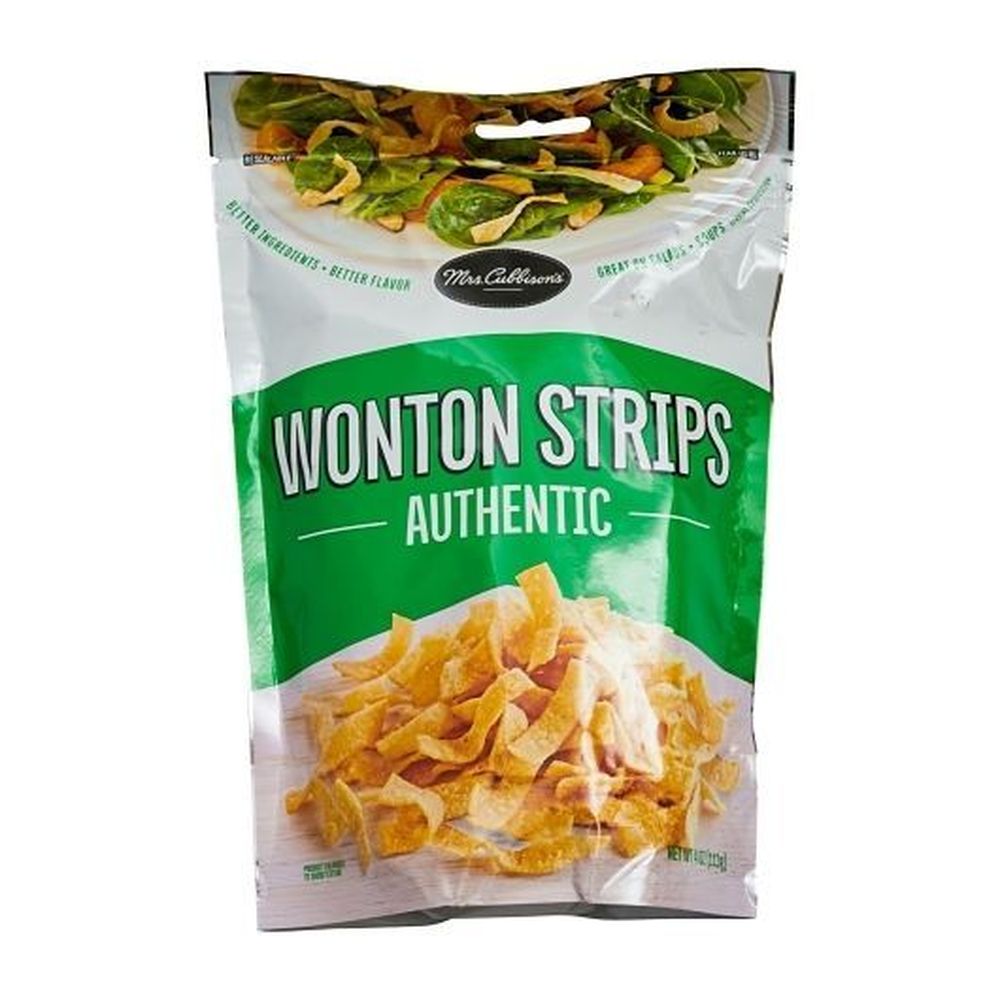wontonsp　RP Mrs. Cubbisons Authentic Wonton Strips, 4 Ounce Bag -- 9 per case