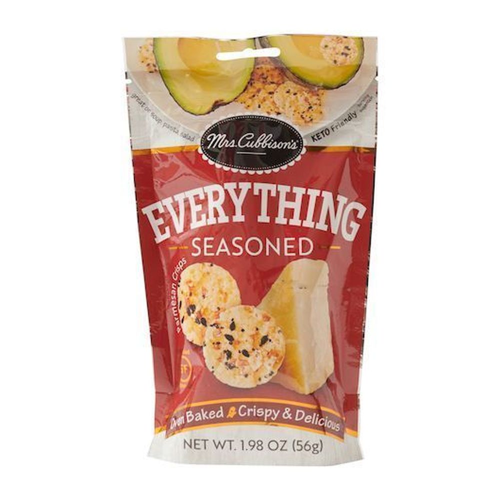Mrs. Cubbison's Everything Seasoned Cheese Crisps, 1.98 Ounce -- 9 Per Case