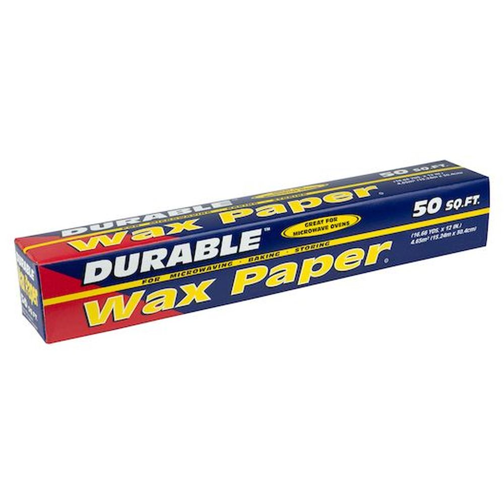 Durable Packaging Wax Paper Roll, 12 inch x 50 feet - 24 per case