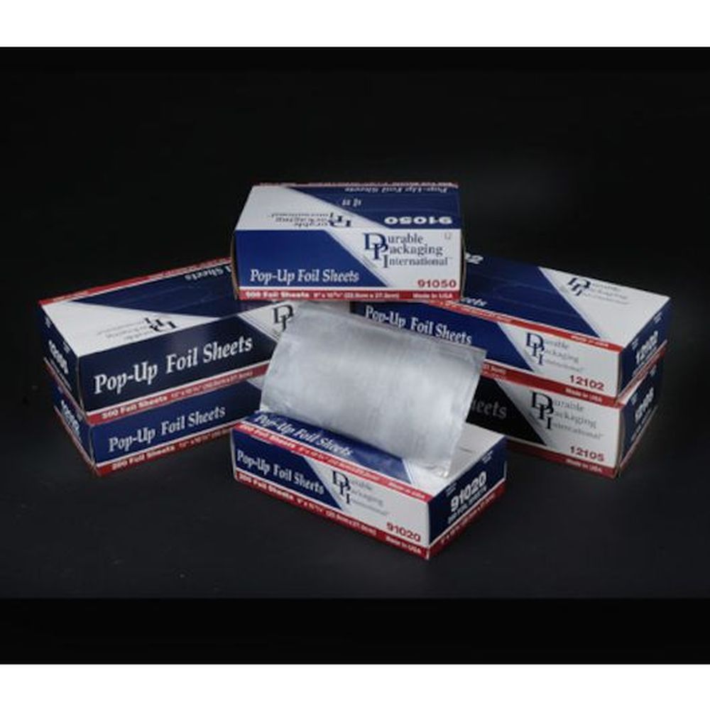 Durable Packaging Pop Up Foil Sheets, 9 X 10 3/4 Inch, 500 Count -- 6 Per Case