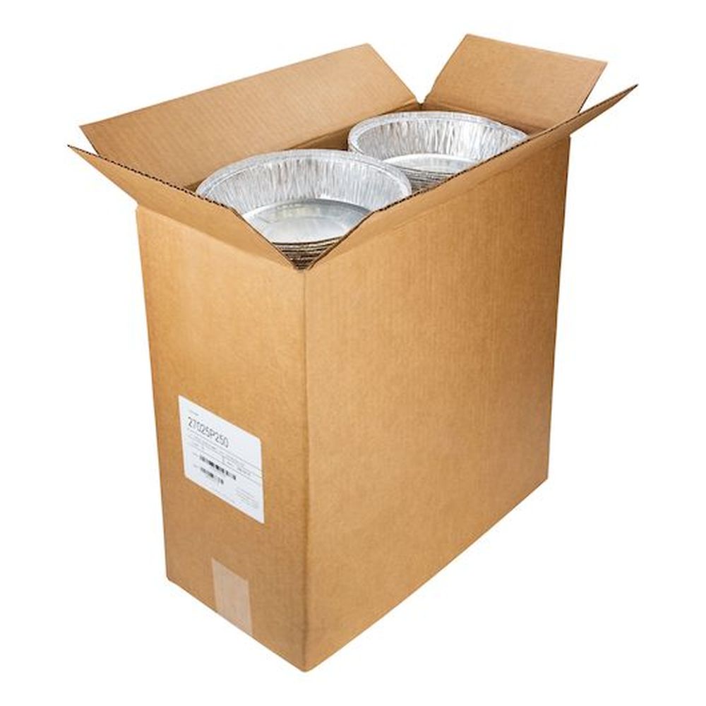 Durable Packaging 7 inch Round Pan with Clear Plastic Dome Lid, 250 count