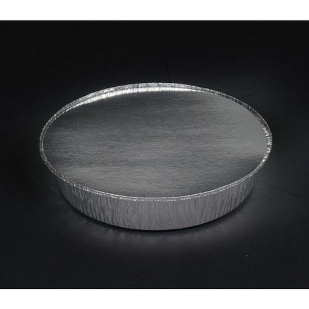 Durable Packaging 7 inch Aluminum Round Container with Board Lid, 200 count