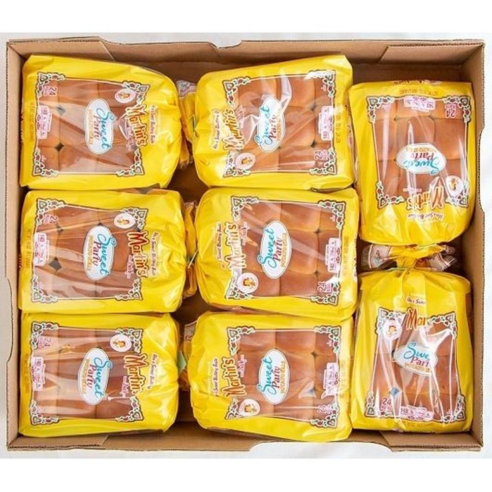 Martin's Sweet Party Potato Rolls, 24 Count -- 8 Per Case