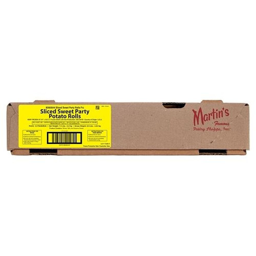 Martin's Sliced Sweet Party Potato Rolls -- 12 Per Case