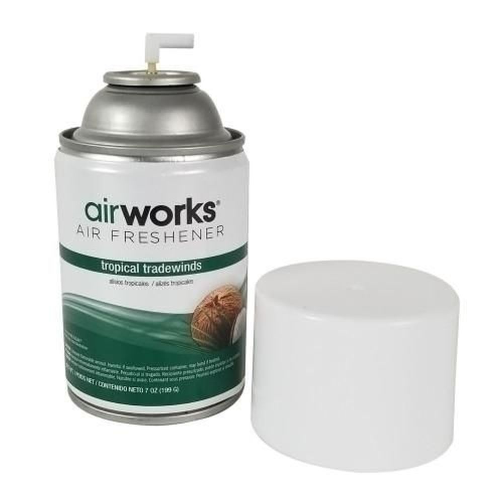 Airworks Tropical Tradewinds Metered Aerosols Air Freshener -- 12 Per Case