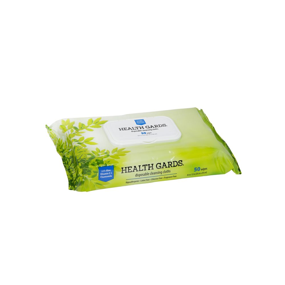 Health Gards Unscented Adult Wipes, 8 X 12 Inch -- 600 Per Case