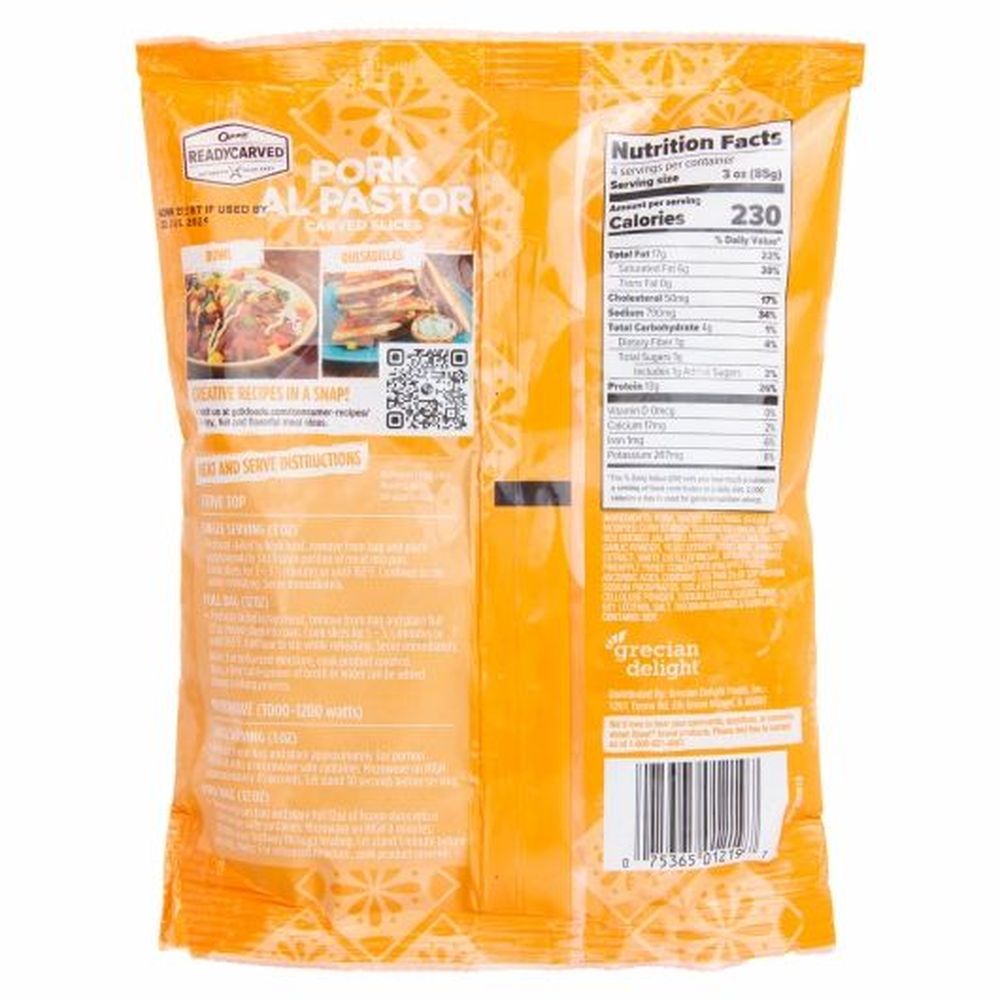Oppa Pork Al Pastor Carved Slices, 8 Count