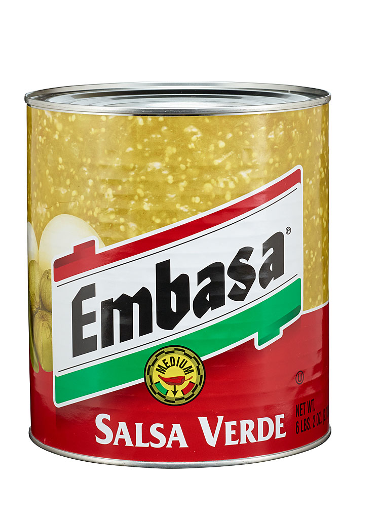 Embasa Verde Medium Salsa Can, 10 Can -- 6 Per Case