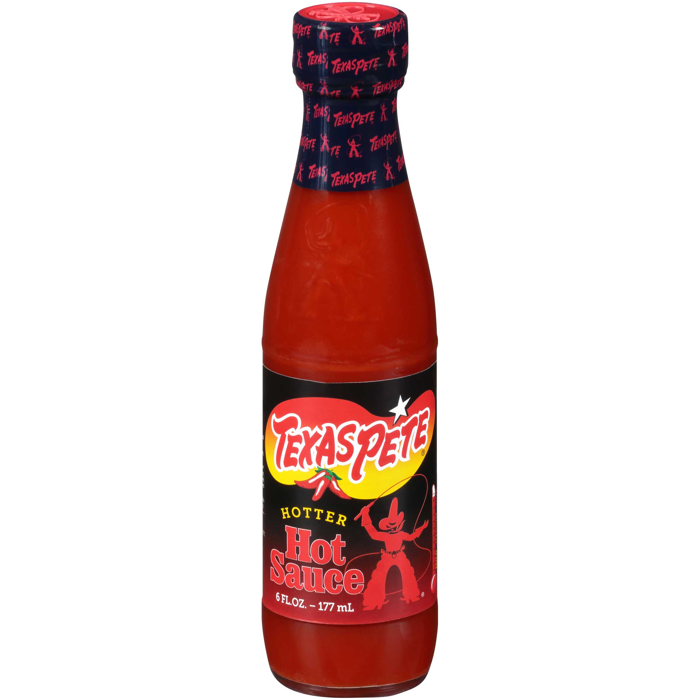 Texas Pete Hotter Hot Sauce, 6 Ounce -- 12 Per Case