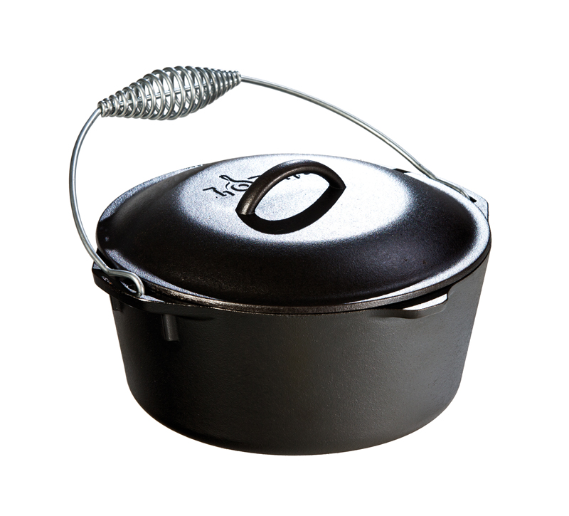 Lodge Preseasoned Cast Iron Dutch Oven, 5 Quart