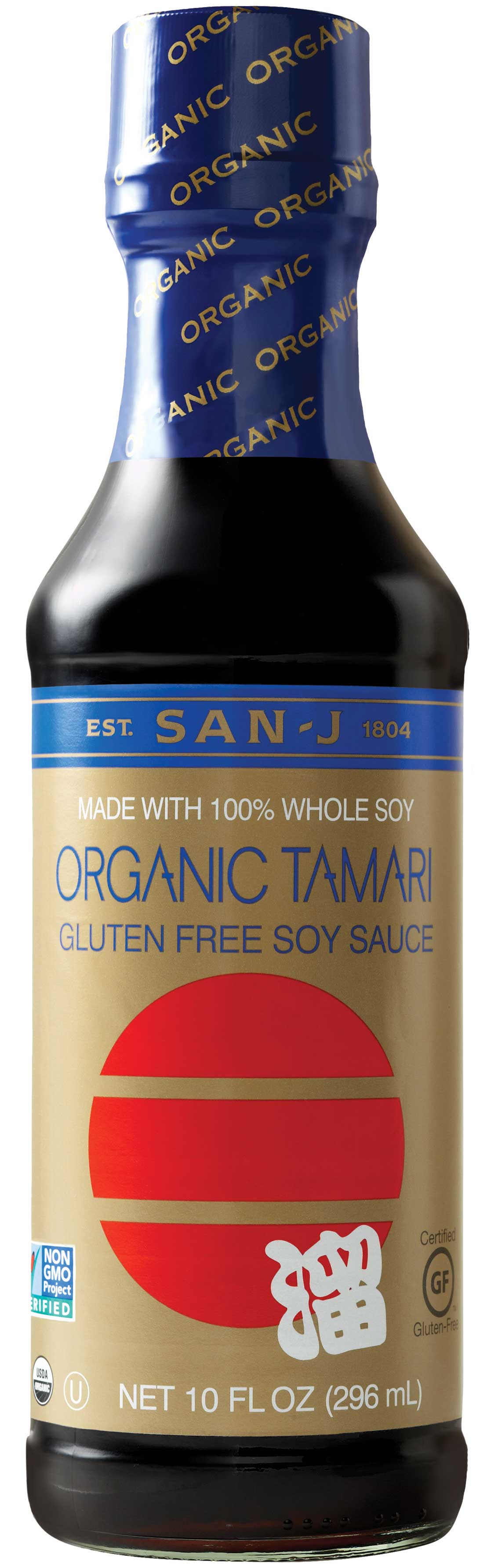 San-j Organic Gluten Free Tamari Soy Sauce, 10 Ounce -- 6 Per Case
