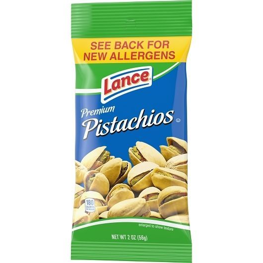 Lance Premium Pistachio, 2 Ounce -- 96 per case