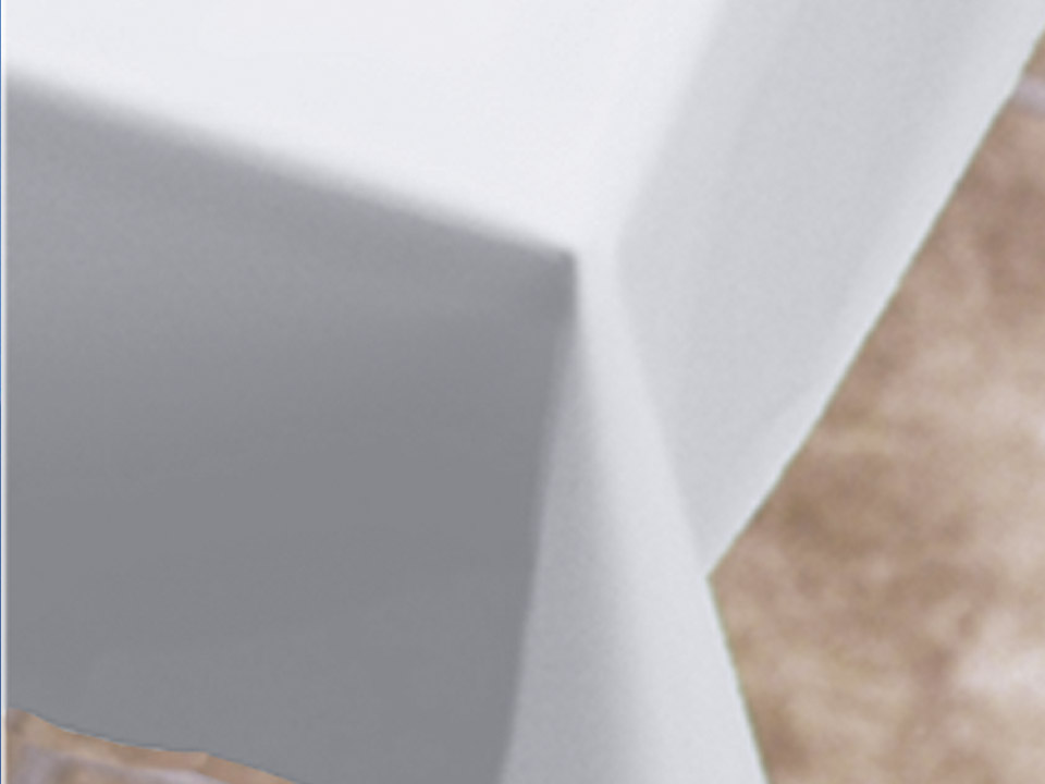 Smith Lee White Extra Plastic Table Cover, 54 X 108 Inch -- 12 Per Case