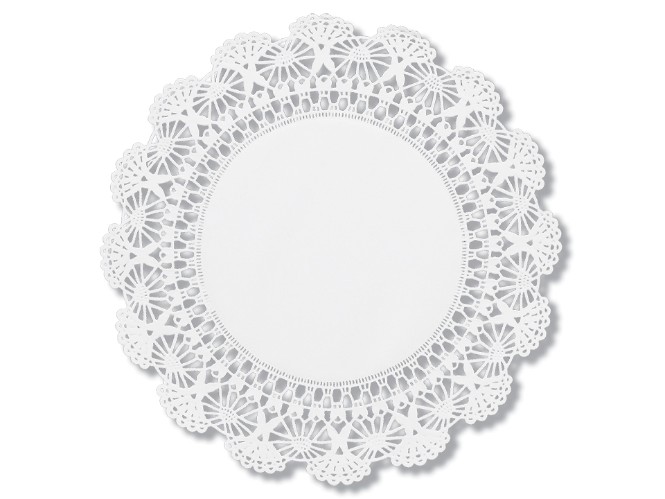 Brooklace Hoffmaster 25-06300 White Cambridge Lace Doily, 6 Inch -- 1000 Per Case