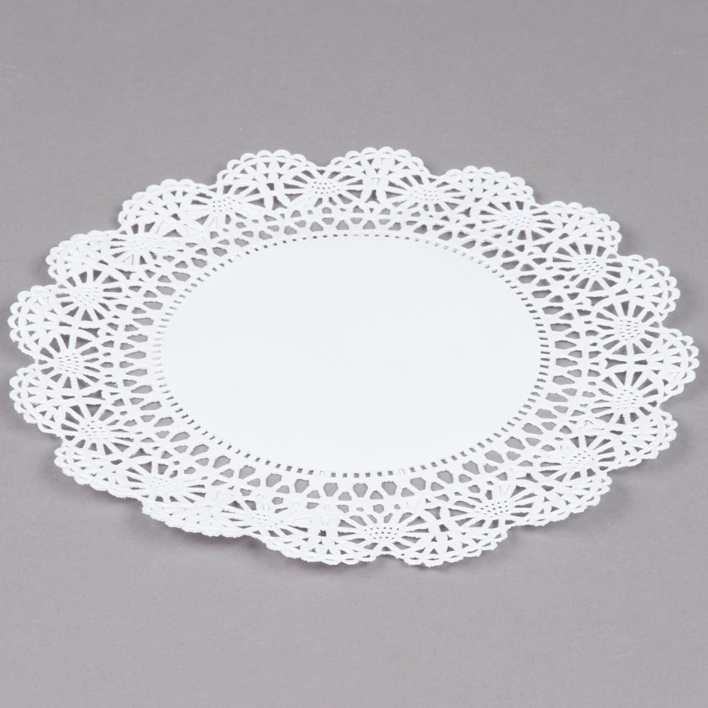 Hoffmaster White Round Cambridge Lace Doilies, 8 Inch -- 1000 Per Case