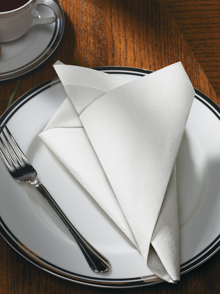 Hoffmaster FashnPoint Flat Pack White Point To Point Embossed Ultra Ply