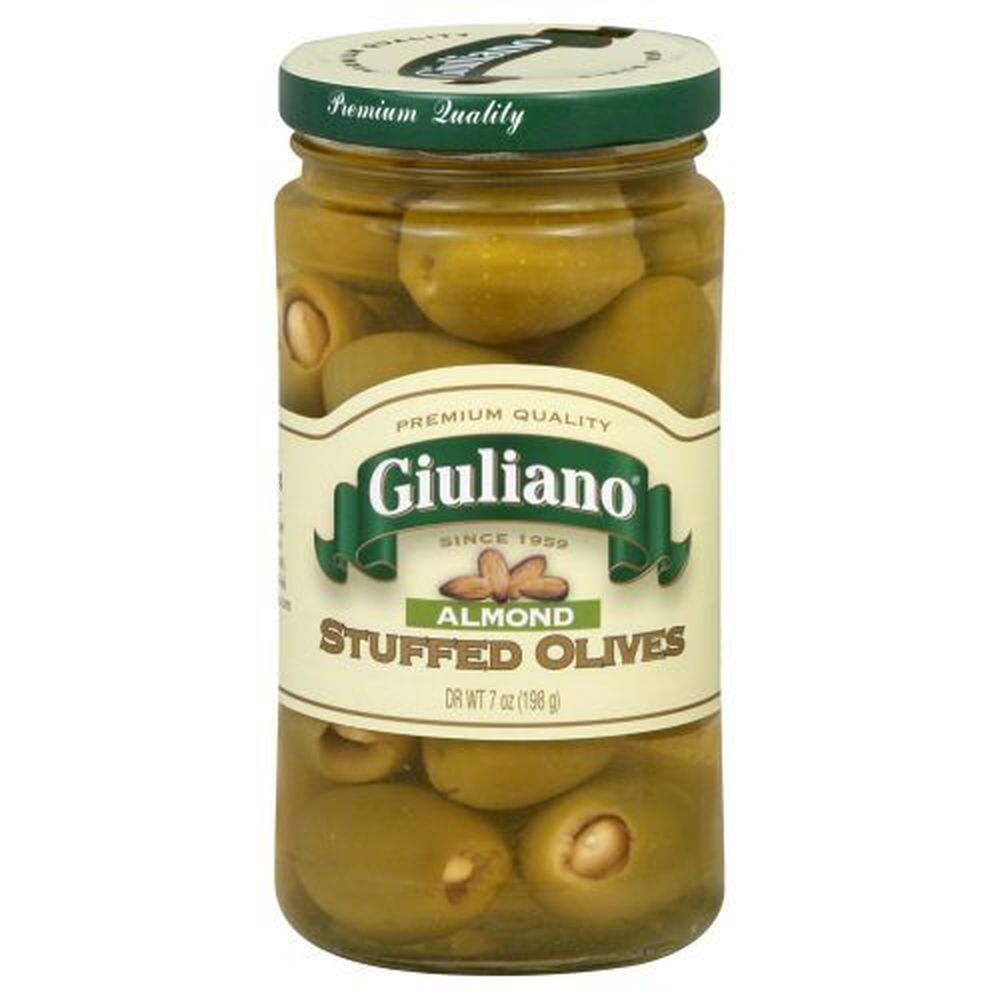 Giuliano Almond Stuffed Olives, 6.5 Ounce -- 6 Per Case