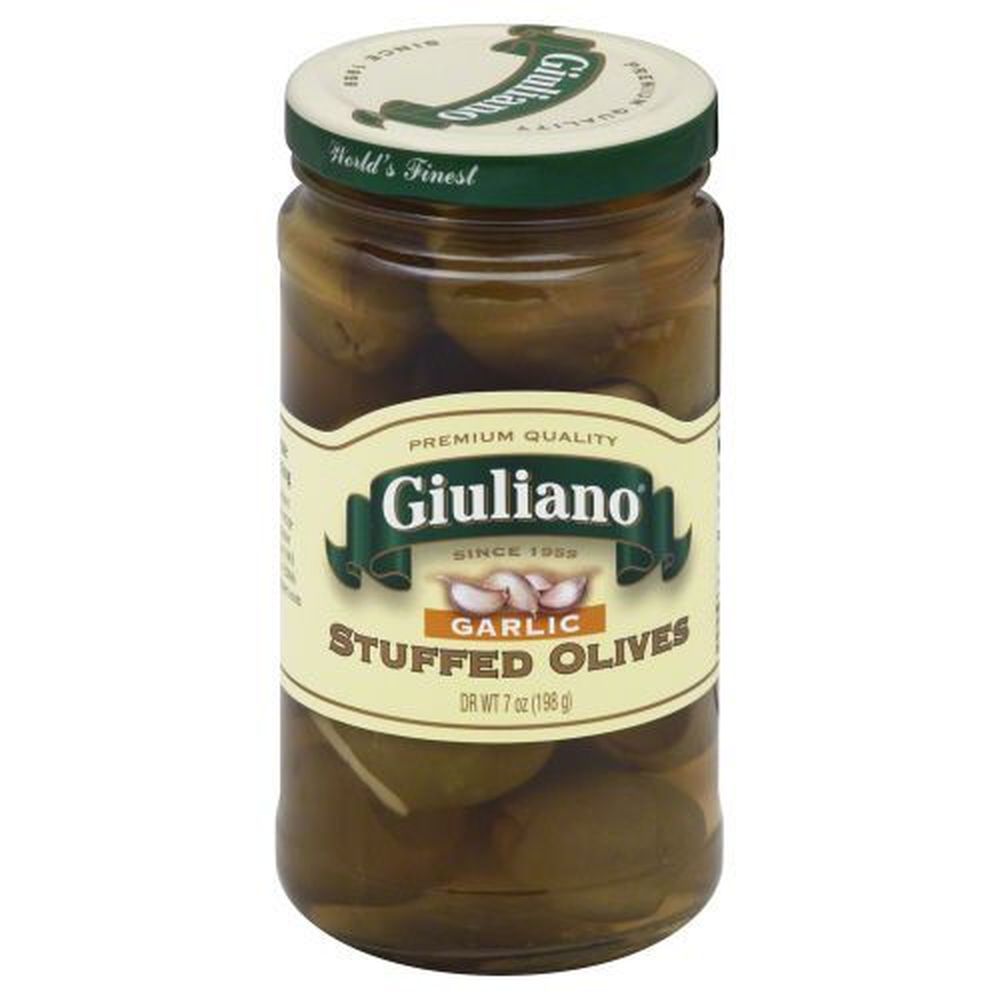 Giuliano Garlic Stuffed Olives, 6.5 Ounce -- 6 Per Case