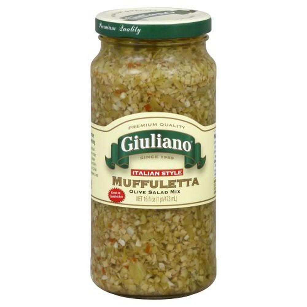 Giuliano Muffuletta Olive Salad Mix, 16 Ounce -- 6 Per Case
