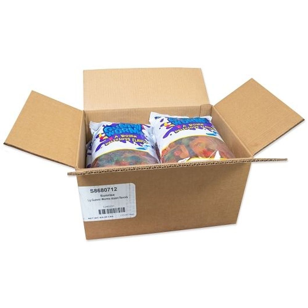 Sunrise Large Gummi Worms, 5 Pound -- 6 Per Case