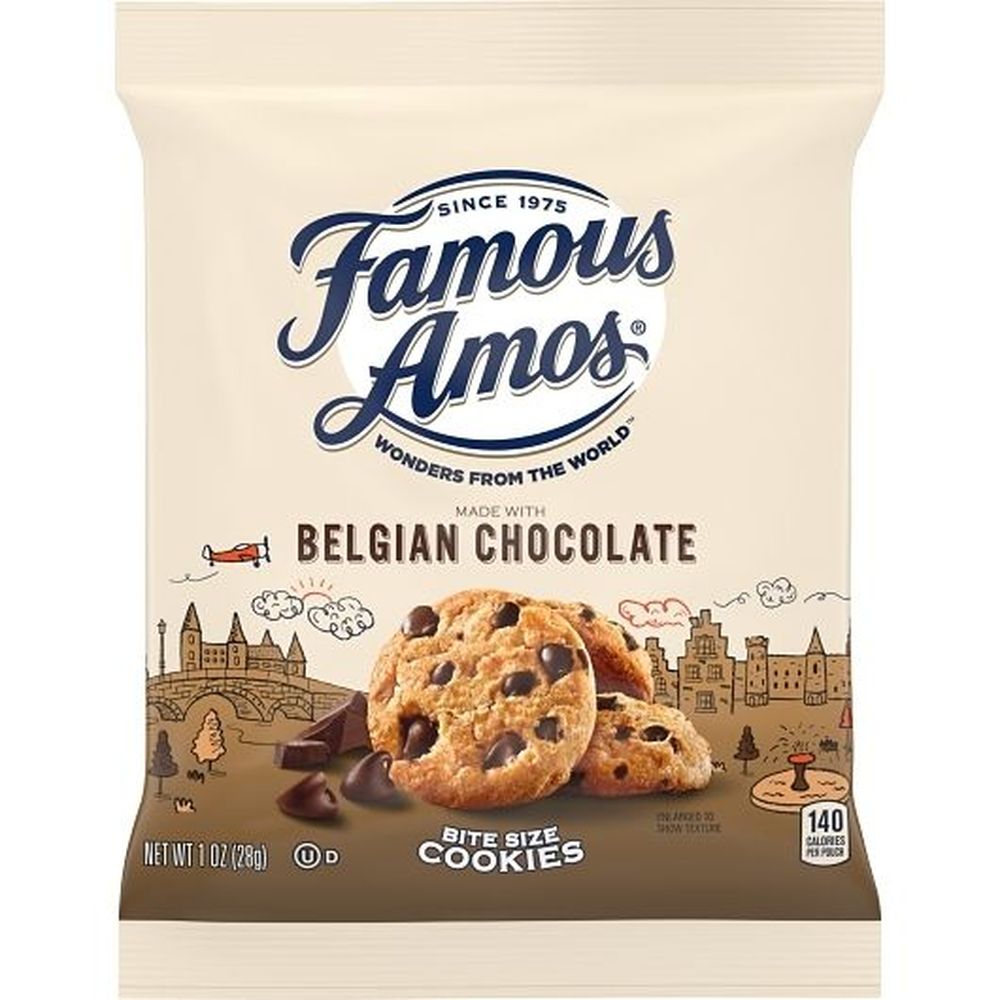 Famous Amos Belgian Chocolate Chip Cookie, 1 Ounce 4 per case