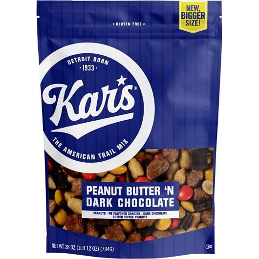 Second Nature Kars Peanut Butter Dark Chocolate Mix, 28 Ounce -- 6 Per Case