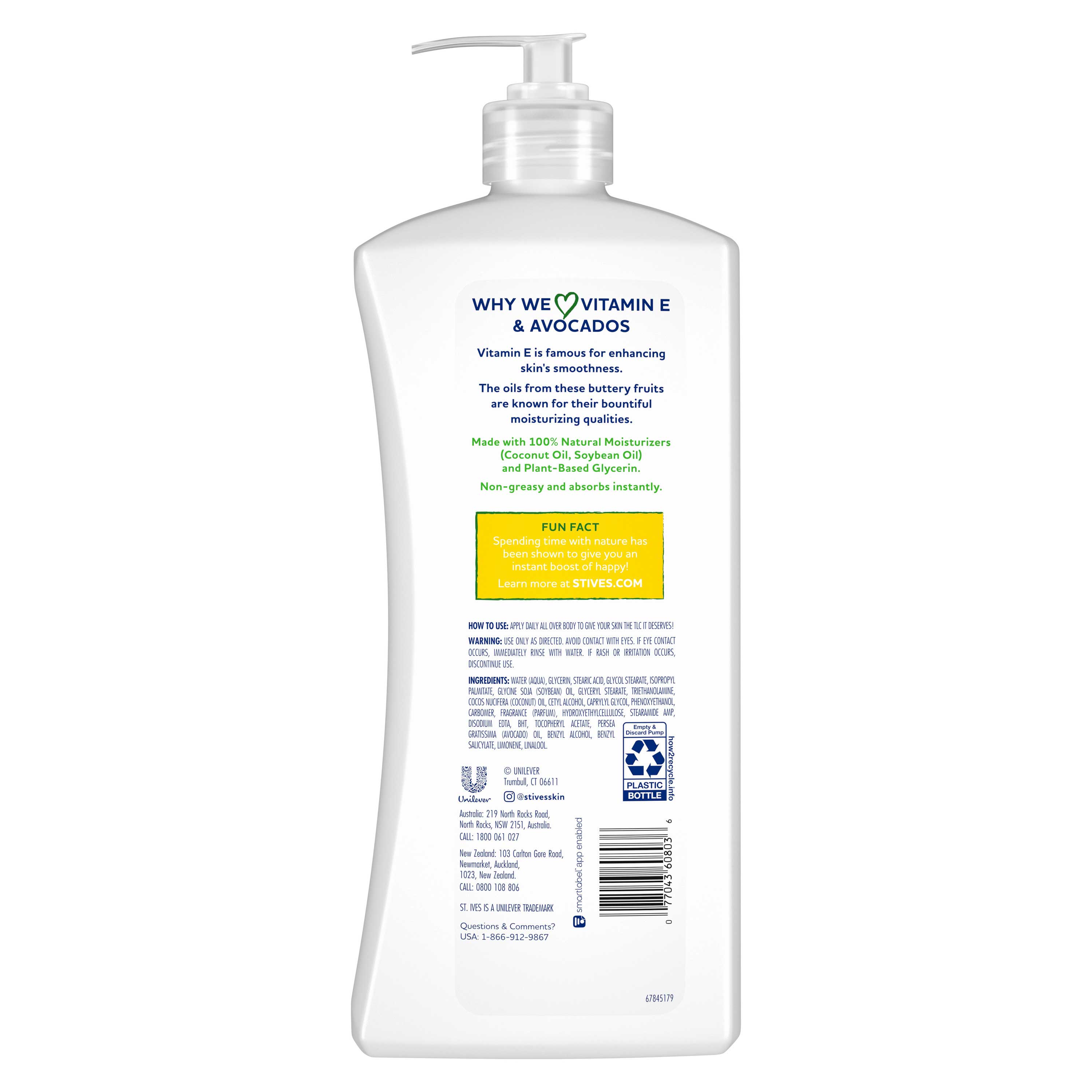 St. Ives Hydrating Vitamin E And Avocado Hand And Body Lotion, 21 Ounce -- 4 Per Case
