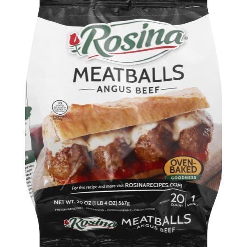Rosina Angus Meatballs, 18 Ounce -- 8 Per Case
