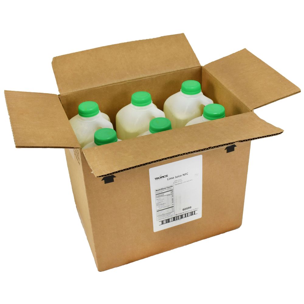 Tropics Not From Concentrate Lime Juice, 61.5 Ounce -- 6 per