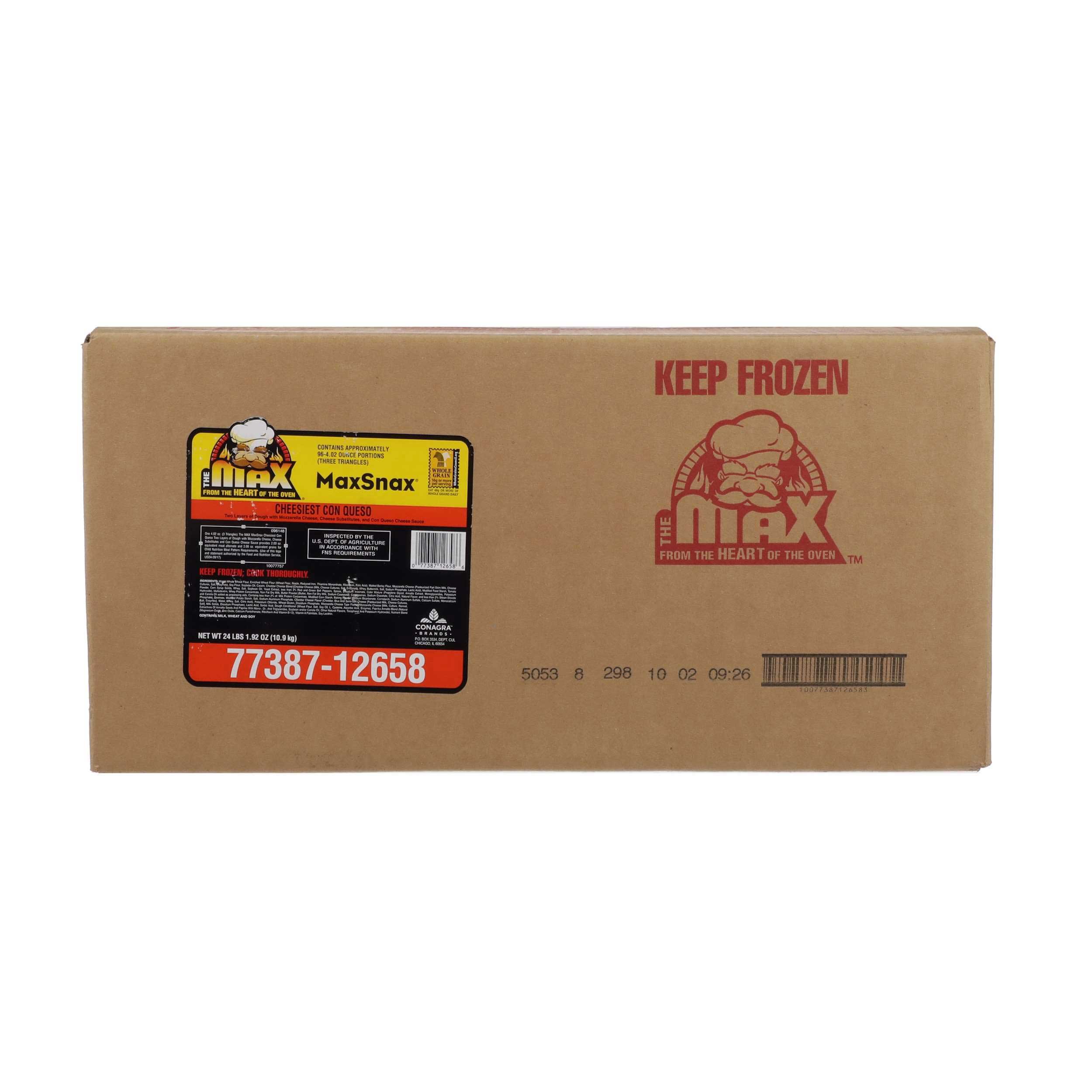 ConAgra The Max MaxSnax Con Queso Cheese Pizza Case