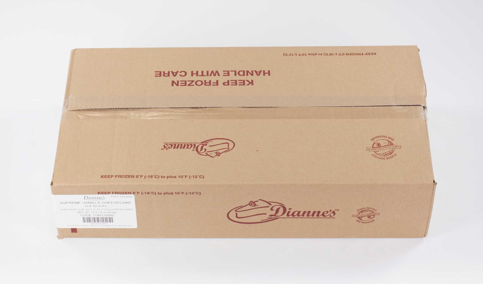 Dianne's Supreme New York Vanilla Cheesecake, 96 Ounce -- 2 Per Case