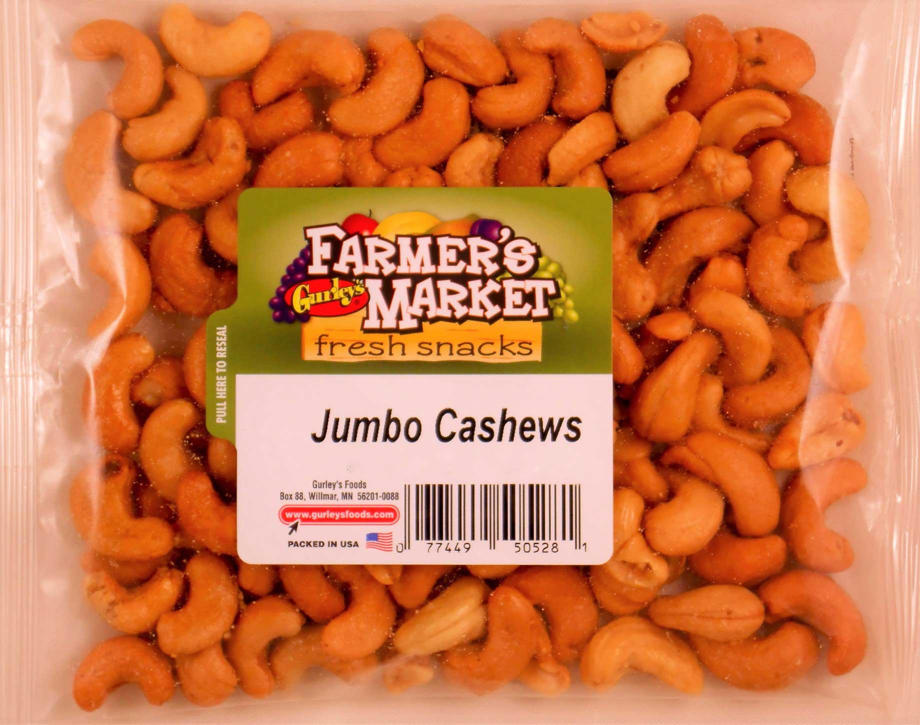 Farmer's Market Whole Fancy Cashews, 6 Ounce -- 8 Per Case