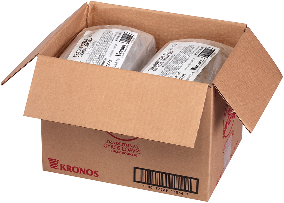 Kronos Frozen Gyrokone Traditional Beef and Lamb Loaf - Portion