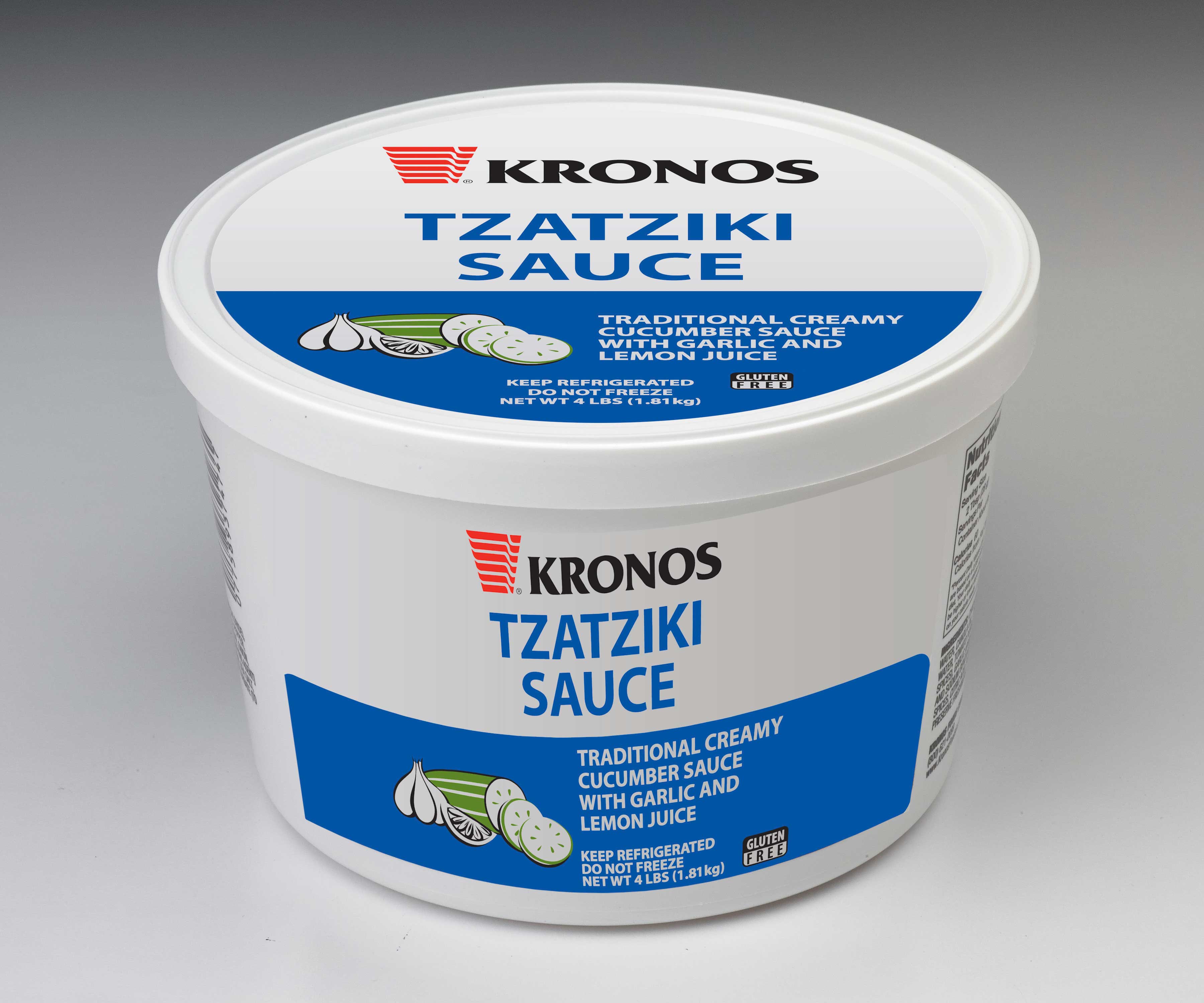 Kronos Tzatziki Sauce, 0.5 Gallon -- 4 Per Case