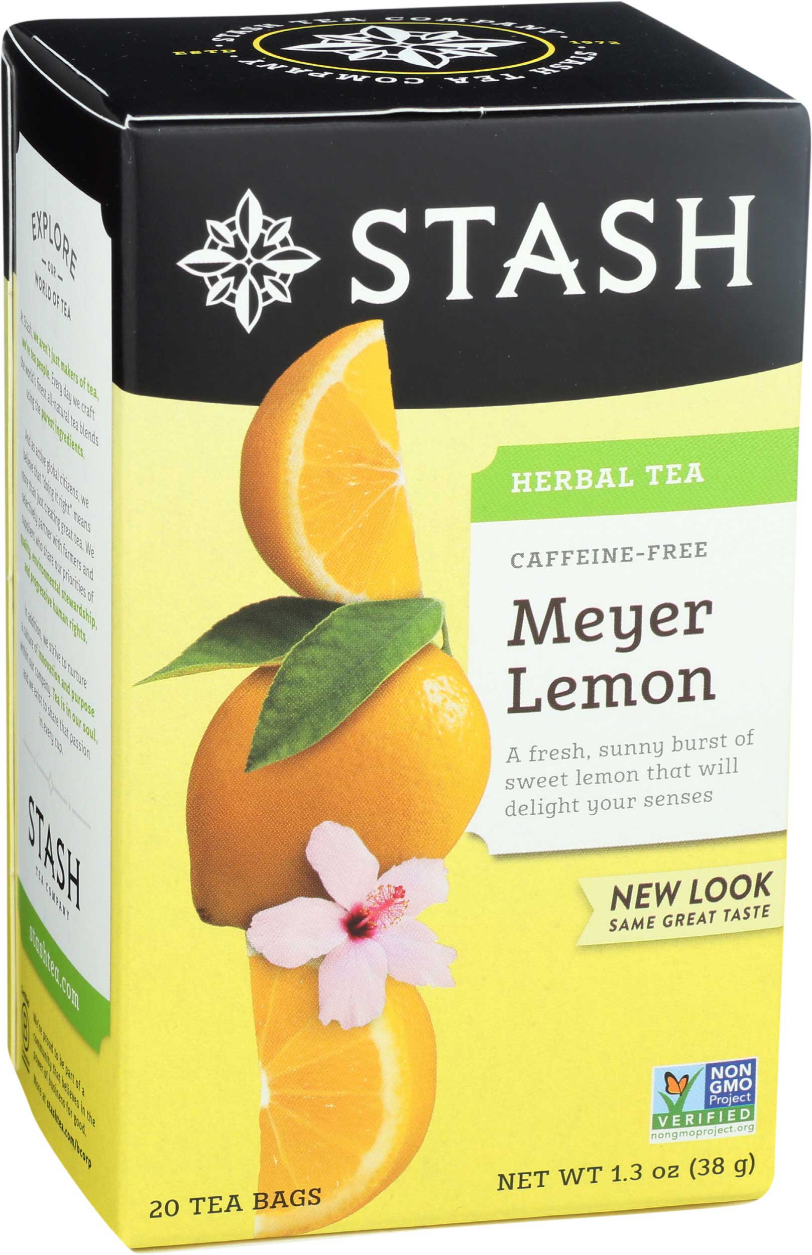 Stash Meyer Lemon Tea, 20 Tea Bags Count -- 6 Per Case