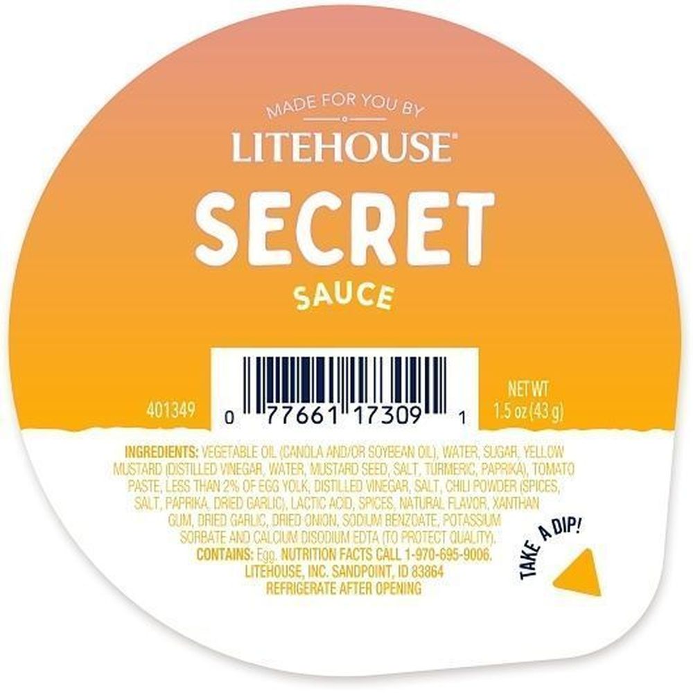 Made For You Secret Sauce, 1.5 Fluid Ounce -- 48 Per Case